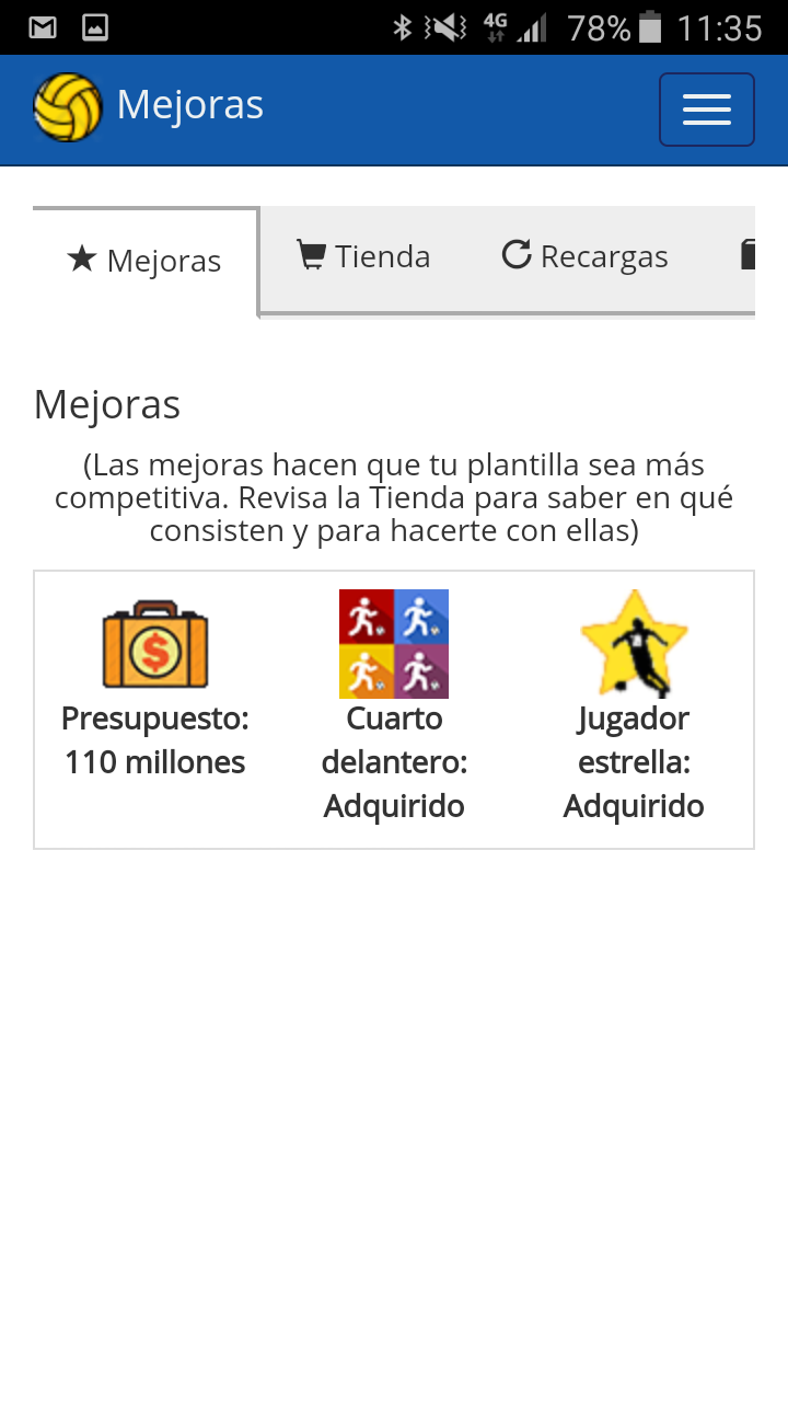 Mejoras
