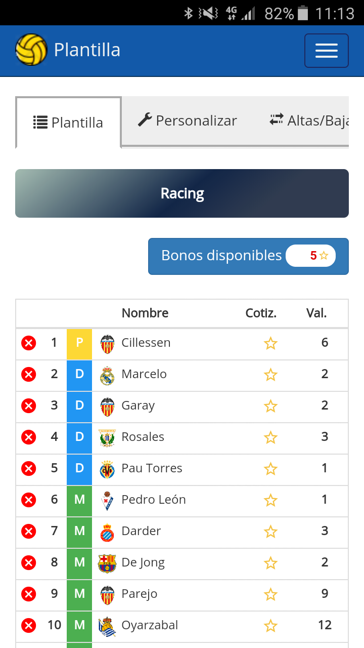Plantilla